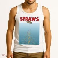 Straws Suck End Plastic Pollution Tank Top thumb 3