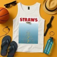 Straws Suck End Plastic Pollution Tank Top thumb 4