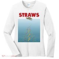 Straws Suck End Plastic Pollution Women's Long Sleeve Shirt thumb 0