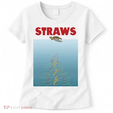 Straws Suck End Plastic Pollution Women's T-Shirt