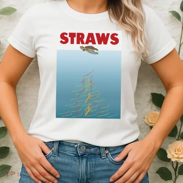 Straws Suck End Plastic Pollution Women's T-Shirt