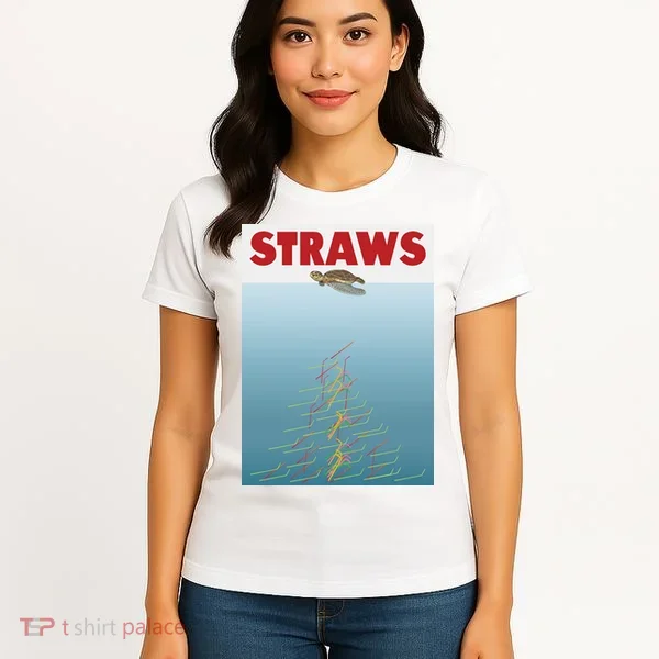 Straws Suck End Plastic Pollution Women's T-Shirt