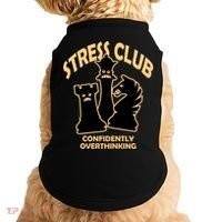Stress Club Confidently Overthinking Doggie Tank thumb 0