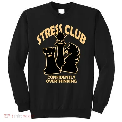 Stress Club Confidently Overthinking Sweatshirt