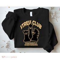 Stress Club Confidently Overthinking Sweatshirt thumb 2