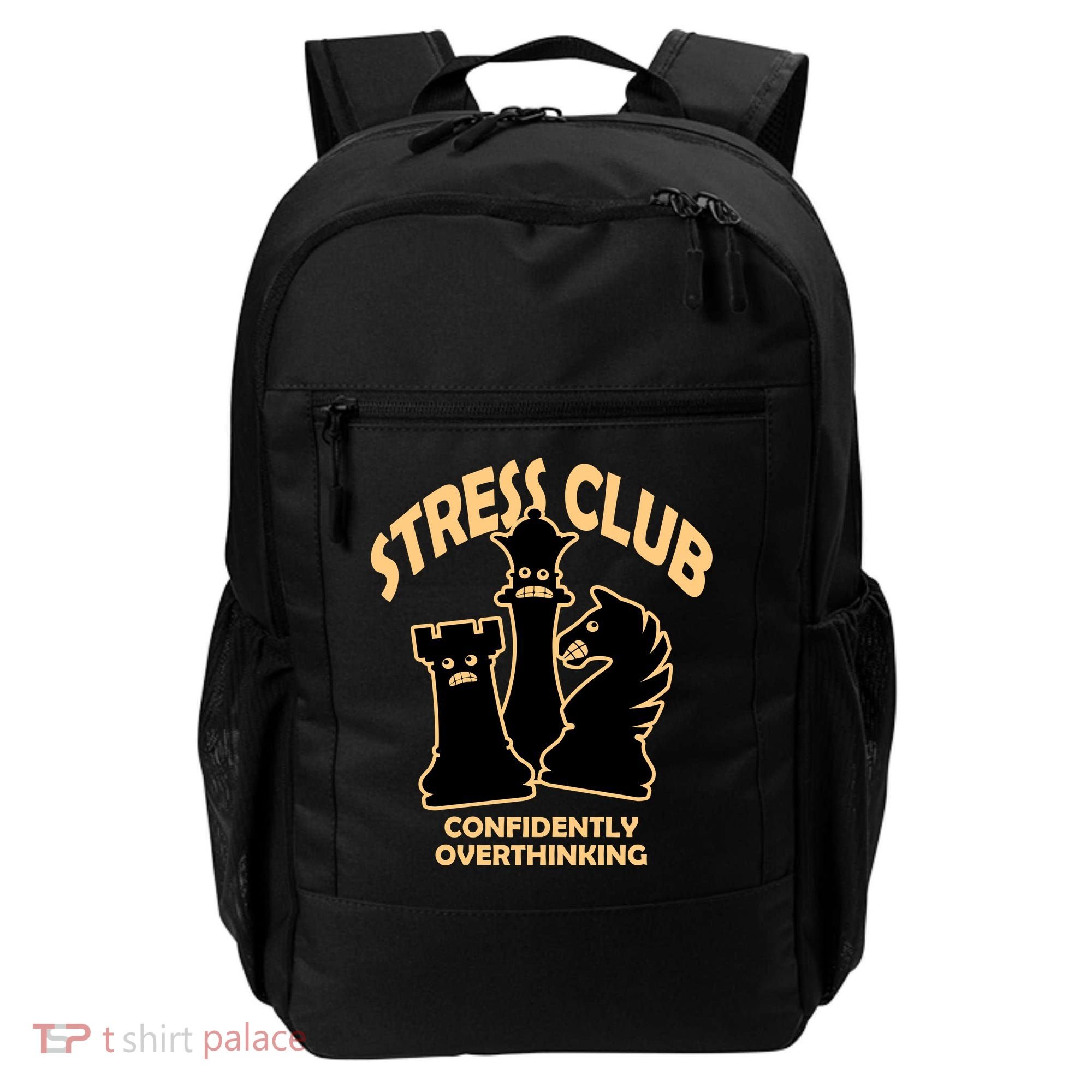 Stress Club Confidently Overthinking Backpack