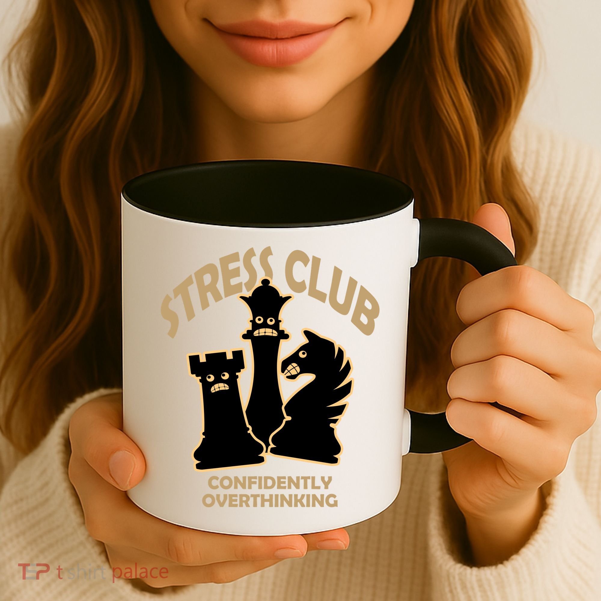 Stress Club Confidently Overthinking Coffee Mug