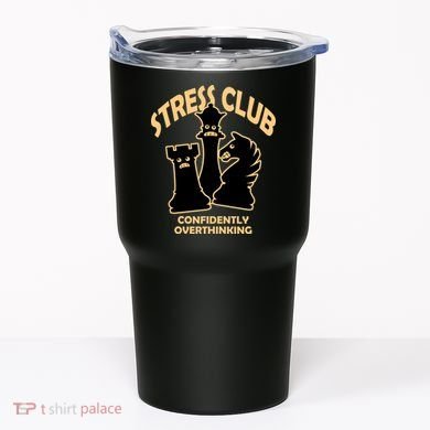 Stress Club Confidently Overthinking Tumbler