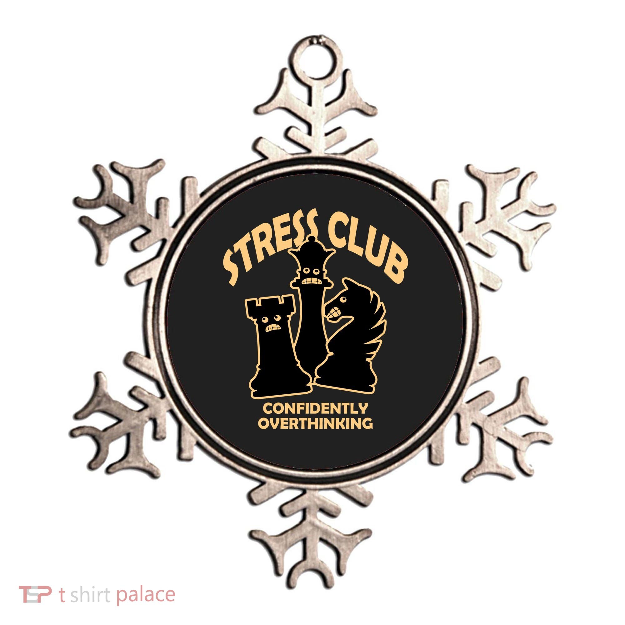 Stress Club Confidently Overthinking Ornament