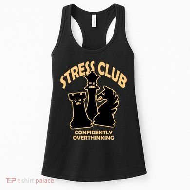Stress Club Confidently Overthinking Women's Tank Top