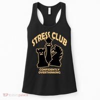 Stress Club Confidently Overthinking Women's Tank Top thumb 0