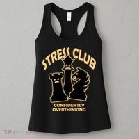 Stress Club Confidently Overthinking Women's Tank Top thumb 3
