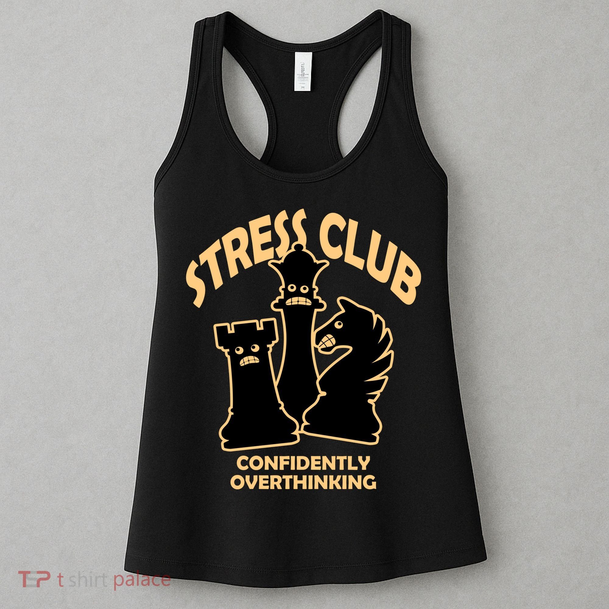 Stress Club Confidently Overthinking Women's Tank Top