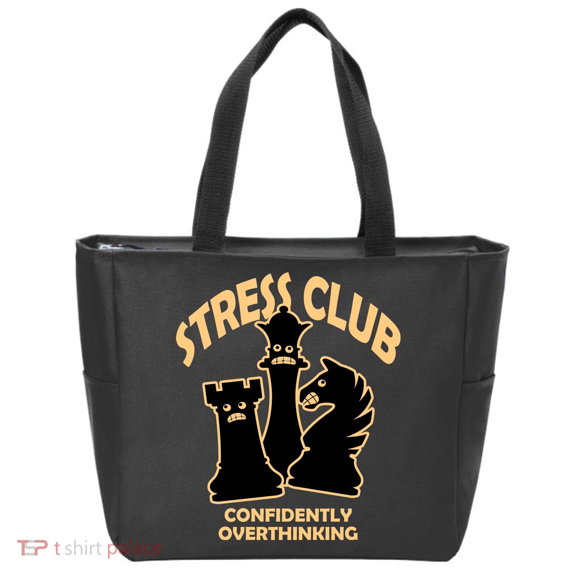 Stress Club Confidently Overthinking Tote Bag