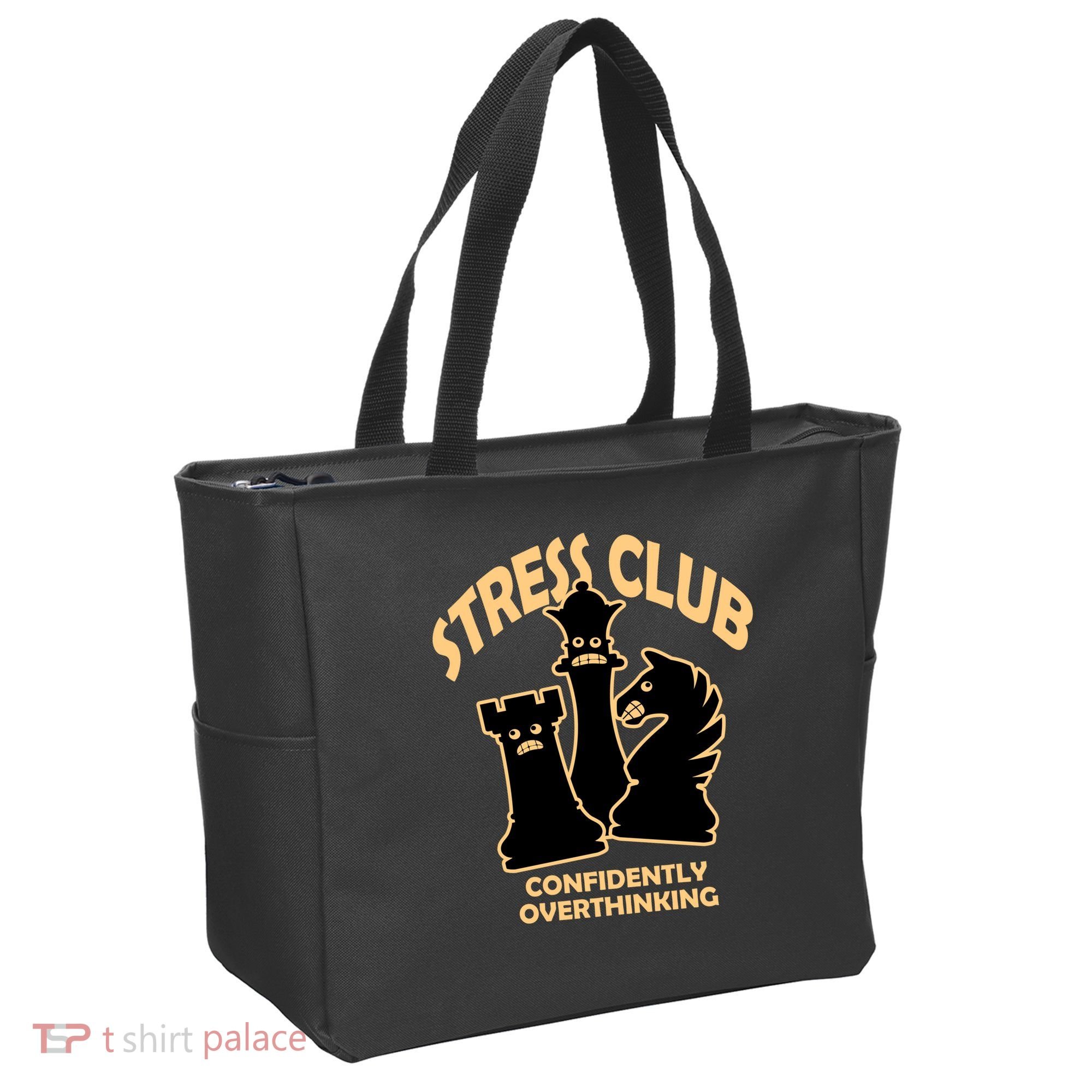 Stress Club Confidently Overthinking Tote Bag