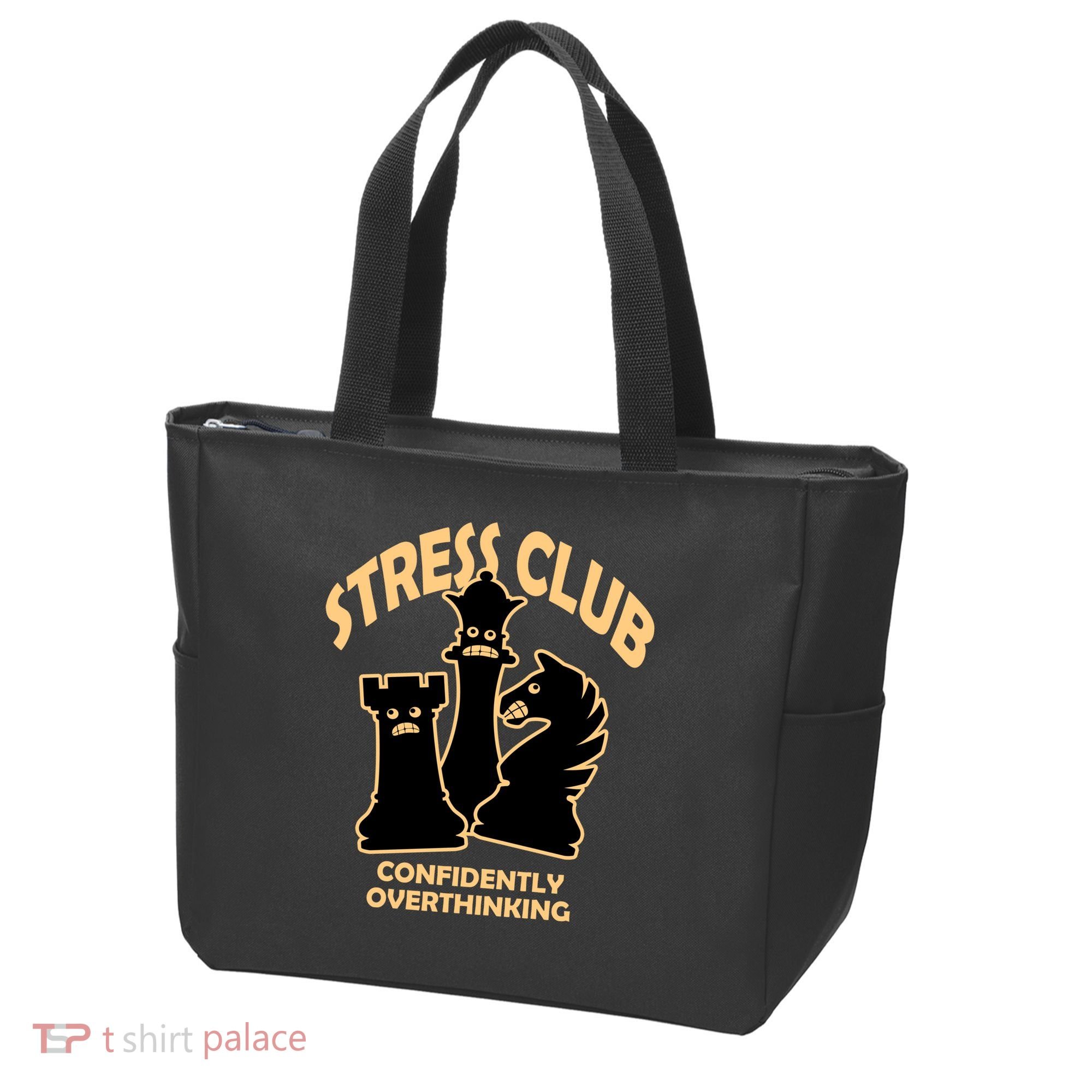 Stress Club Confidently Overthinking Tote Bag