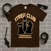 Stress Club Confidently Overthinking T-Shirt thumb 5