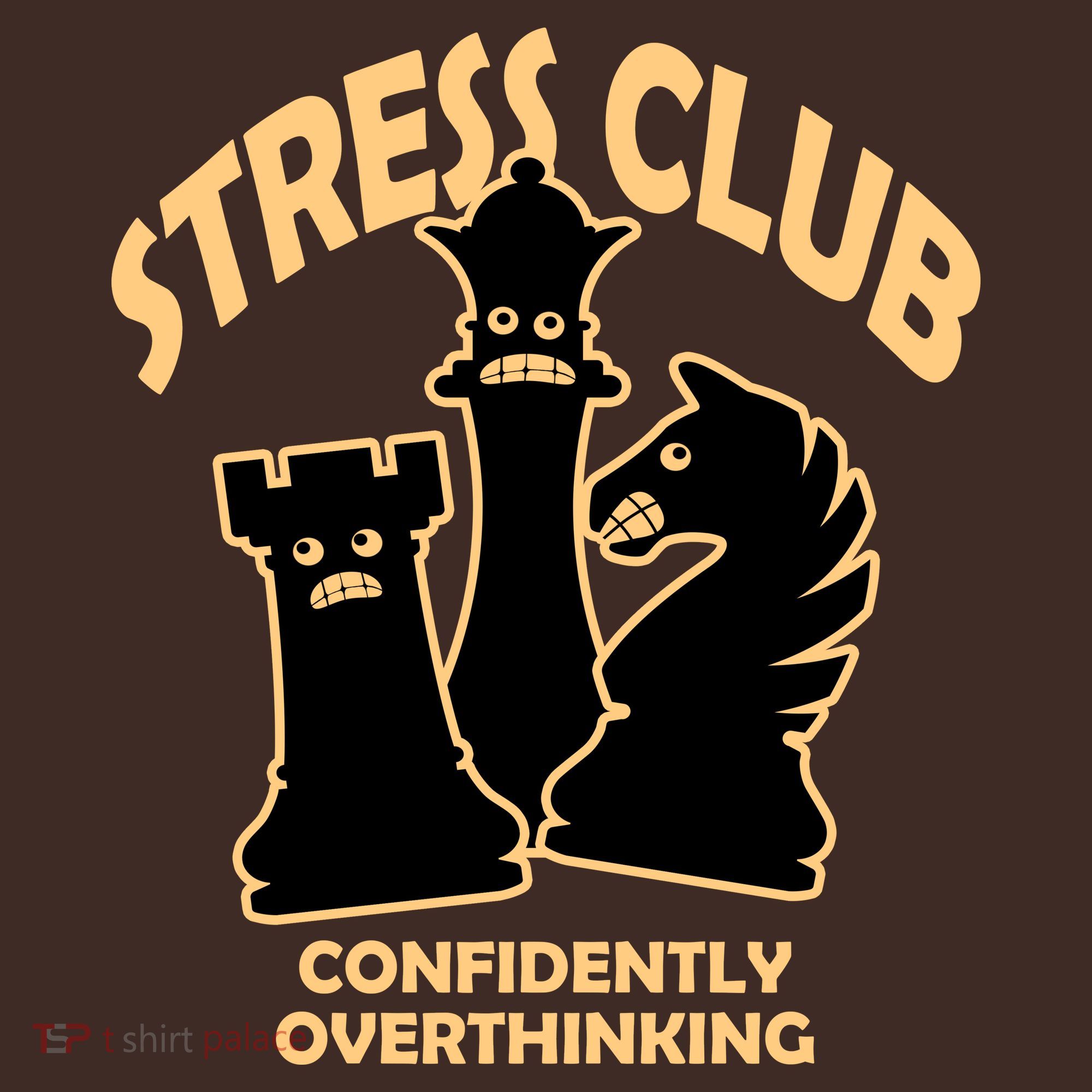 Stress Club Confidently Overthinking Coaster