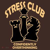 Stress Club Confidently Overthinking Mousepad thumb 1