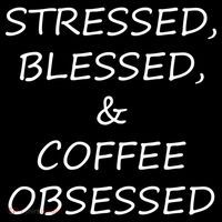 Stressed Bless Coffee Obsessed Mousepad thumb 1