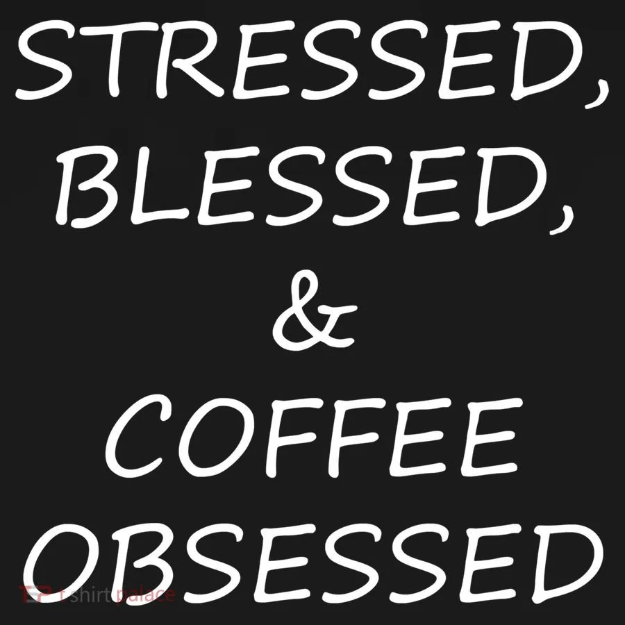 Stressed Bless Coffee Obsessed Mousepad