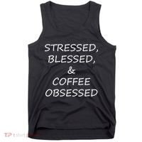 Stressed Bless Coffee Obsessed Tank Top thumb 0
