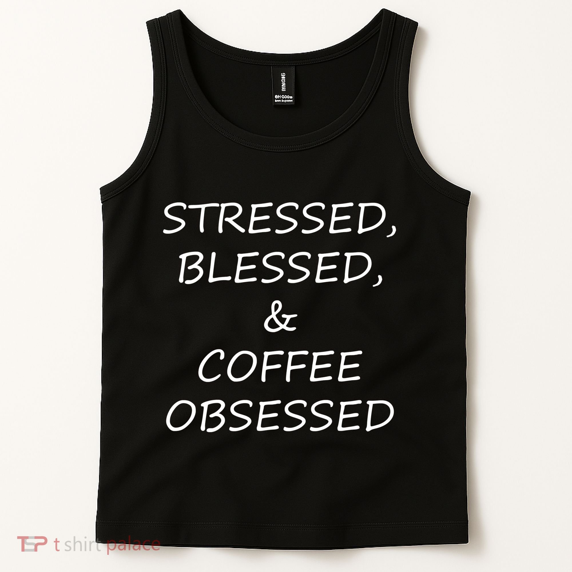 Stressed Bless Coffee Obsessed Tank Top