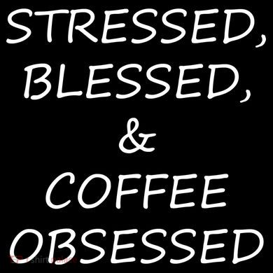 Stressed Bless Coffee Obsessed Kids Sweatshirt