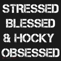 Stressed Blessed Hockey Obsessed Bucket Hat thumb 4