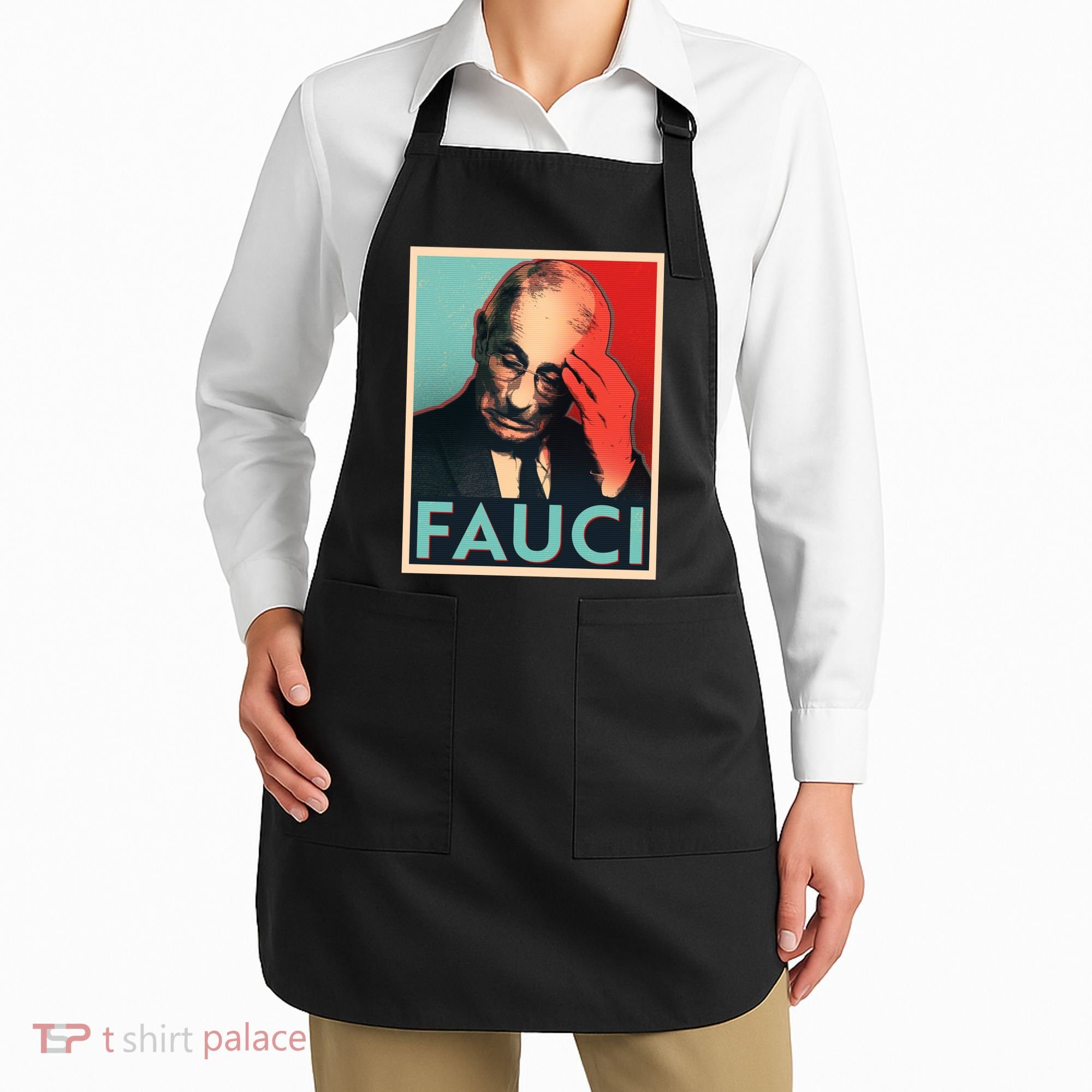 Stressed Dr Fauci Election Apron