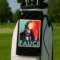 Stressed Dr Fauci Election Golf Towel thumb 2