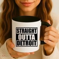 Striaght Outta Detroit Michigan Coffee Mug thumb 3