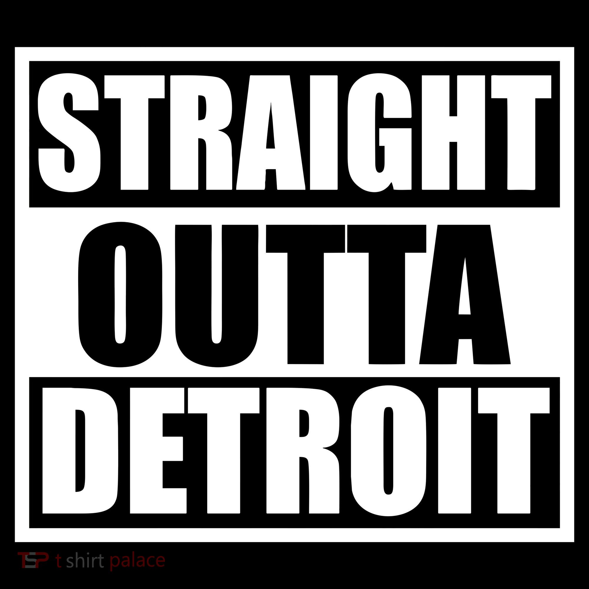 Striaght Outta Detroit Michigan Ornament