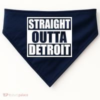 Striaght Outta Detroit Michigan USA-Made Doggie Bandana thumb 0