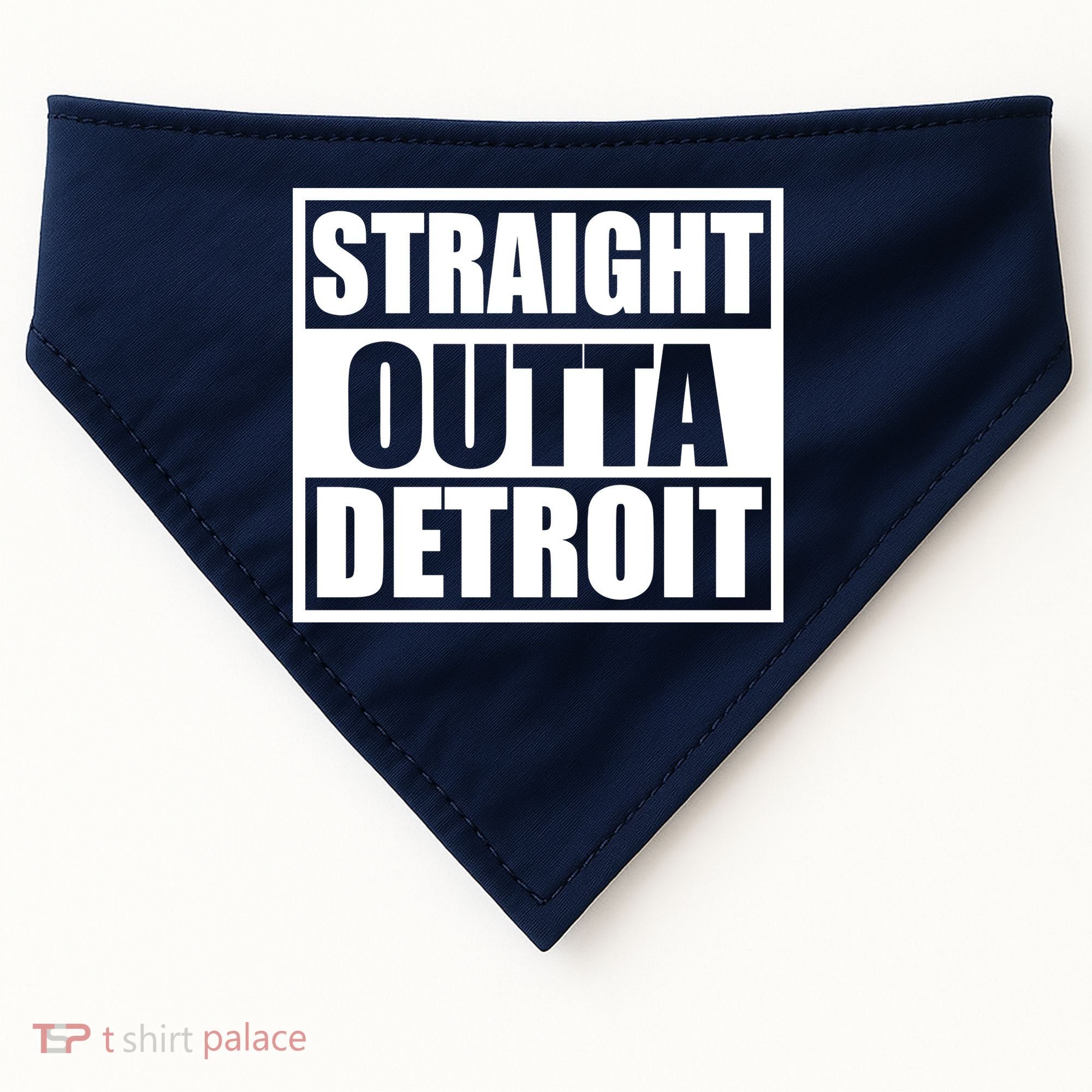 Striaght Outta Detroit Michigan USA-Made Doggie Bandana