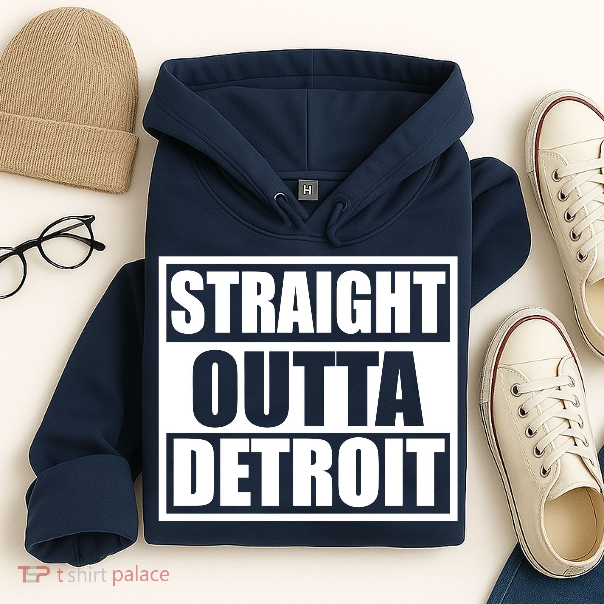Striaght Outta Detroit Michigan Hoodie