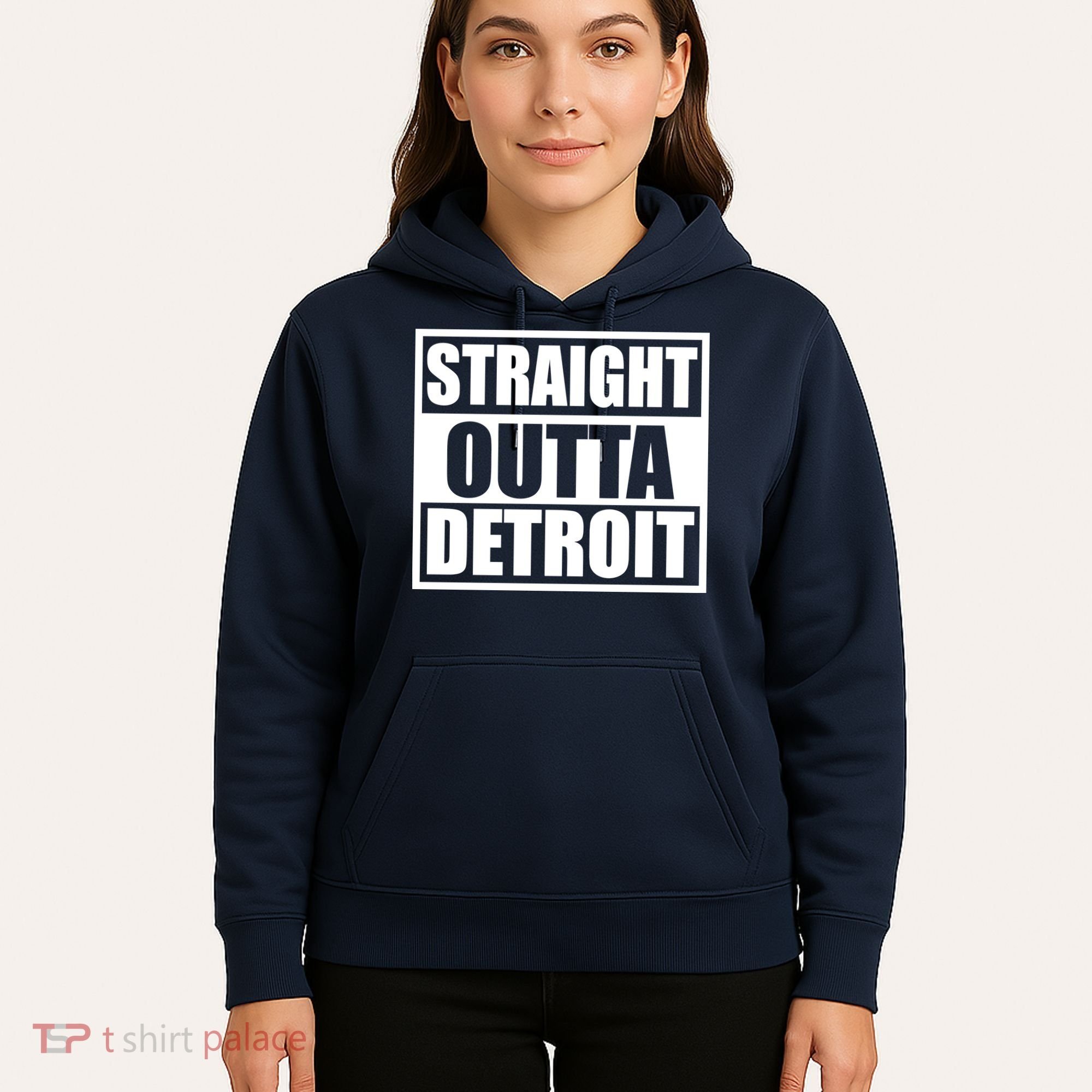 Striaght Outta Detroit Michigan Hoodie