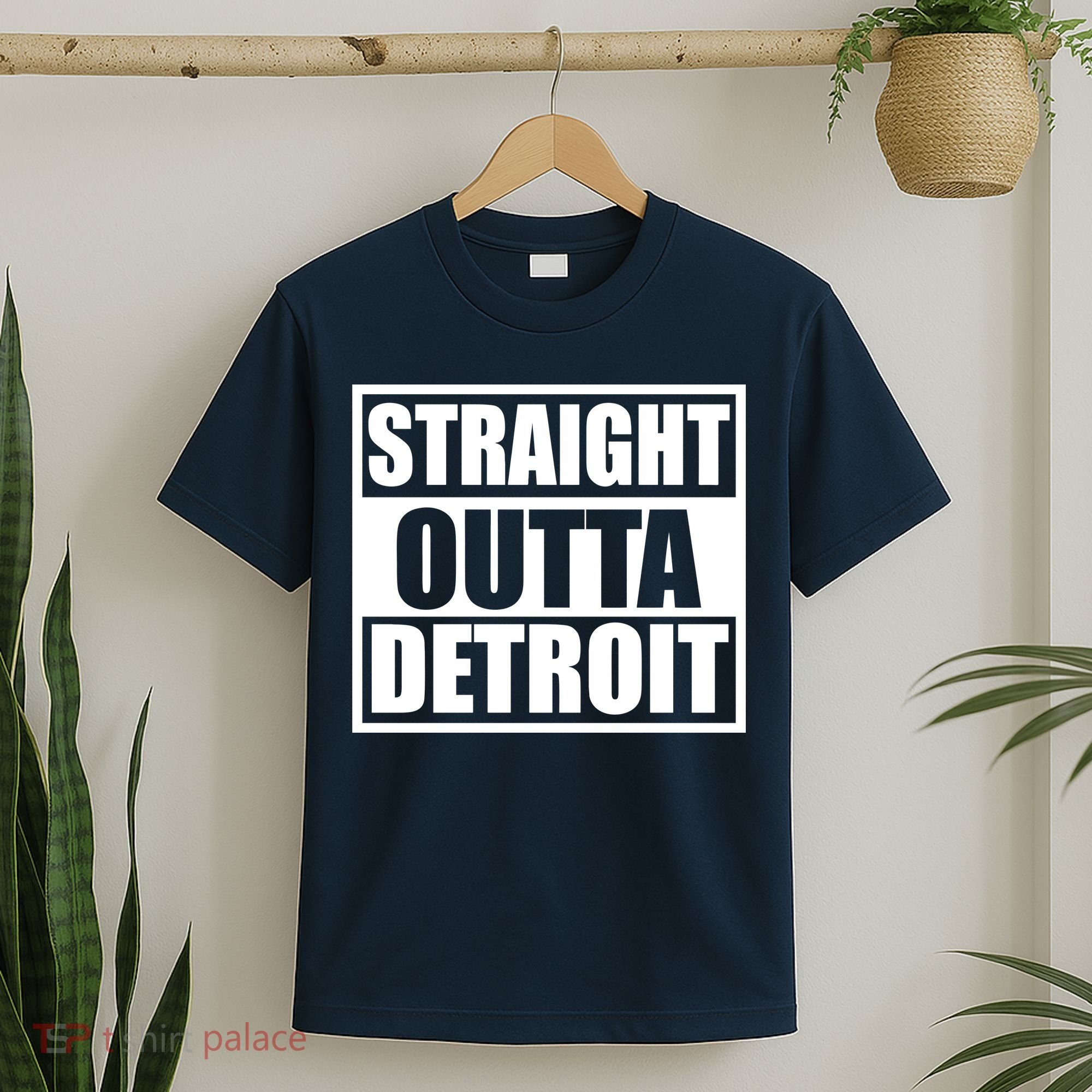 Striaght Outta Detroit Michigan T-Shirt