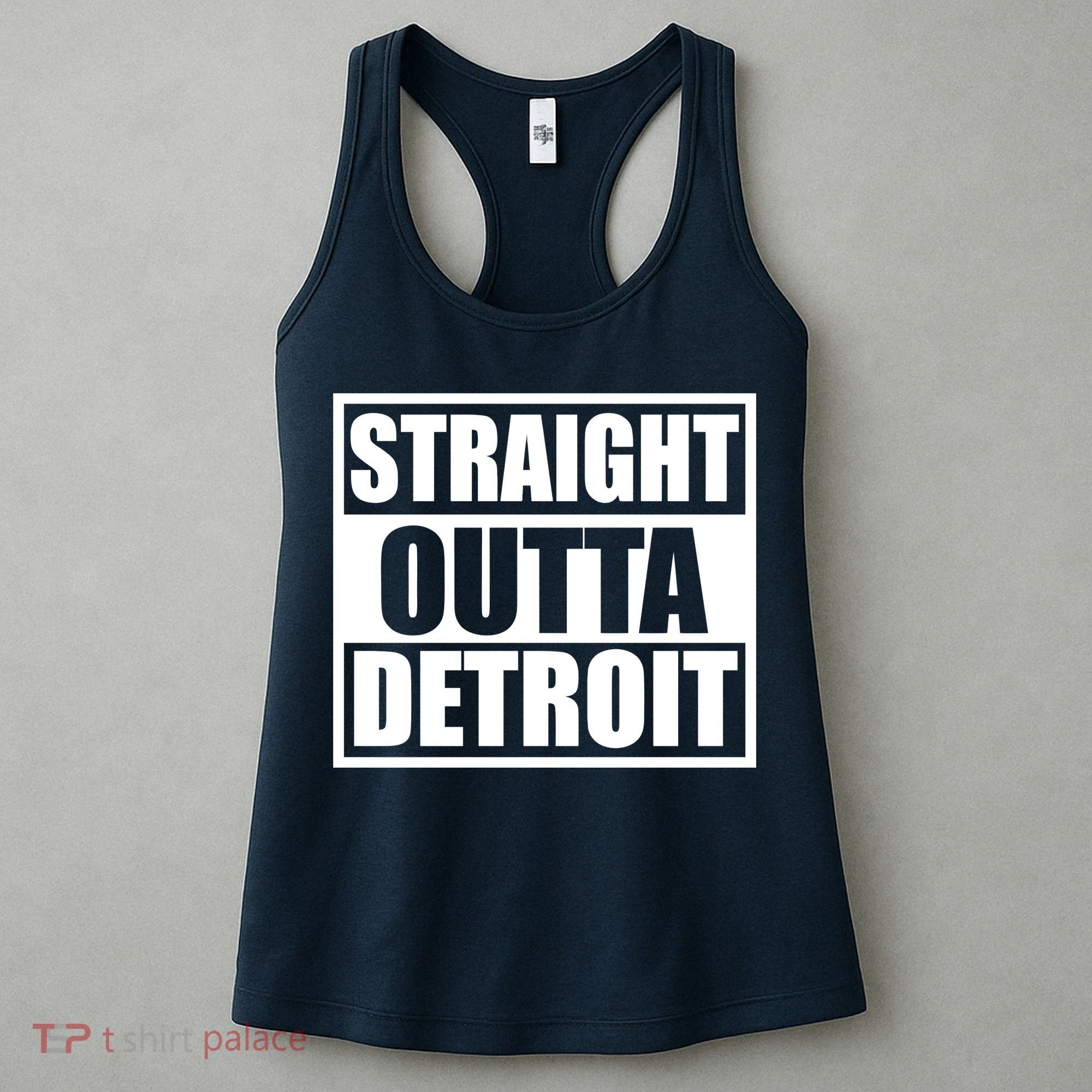 Striaght Outta Detroit Michigan Women's Tank Top