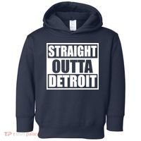 Striaght Outta Detroit Michigan Toddler Hoodie thumb 0