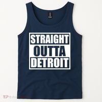 Striaght Outta Detroit Michigan Tank Top thumb 2