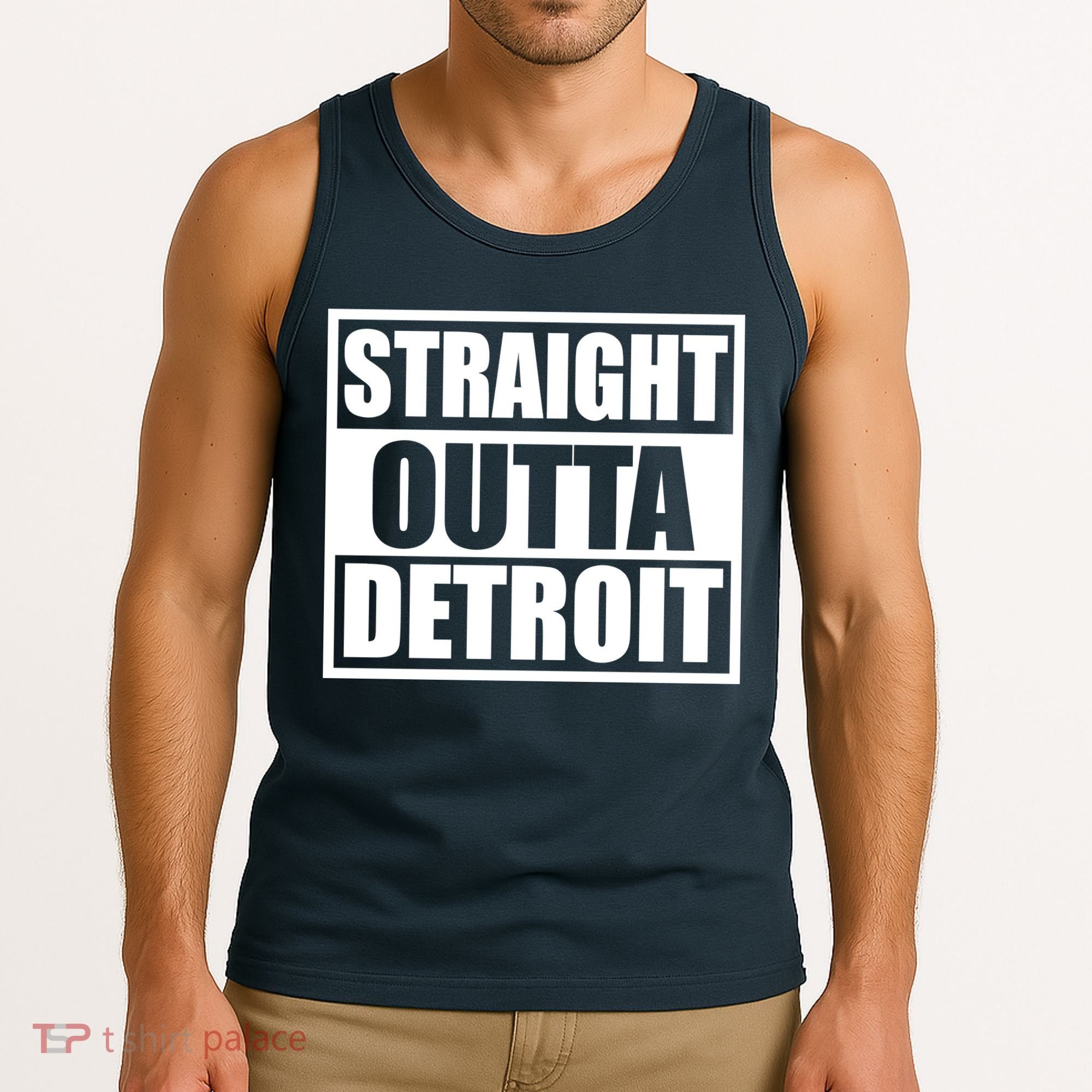Striaght Outta Detroit Michigan Tank Top
