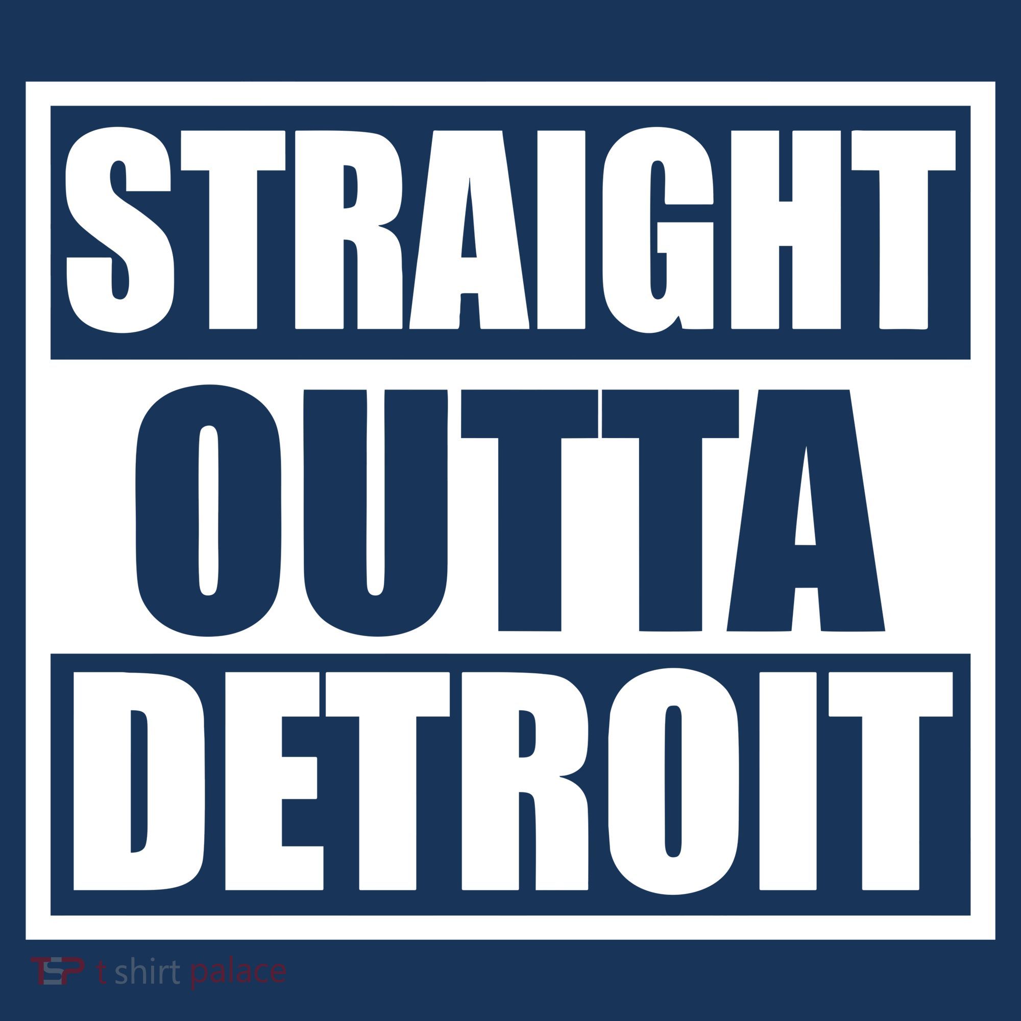 Striaght Outta Detroit Michigan Tank Top