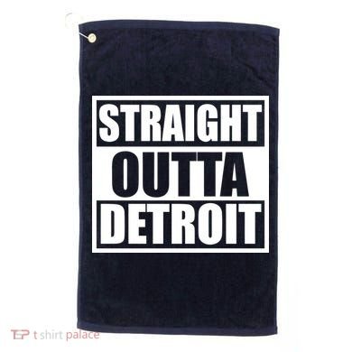 Striaght Outta Detroit Michigan Golf Towel