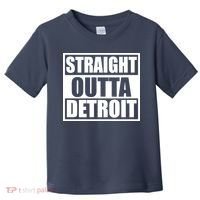 Striaght Outta Detroit Michigan Toddler T-Shirt thumb 0