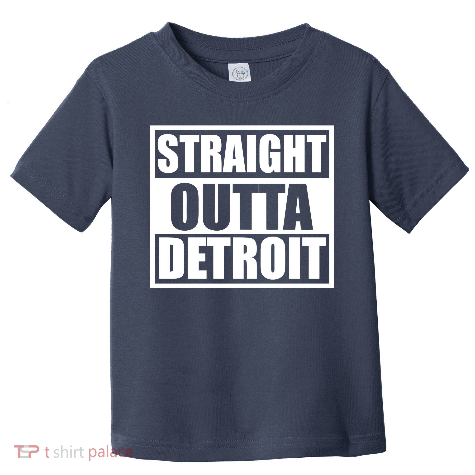 Striaght Outta Detroit Michigan Toddler T-Shirt