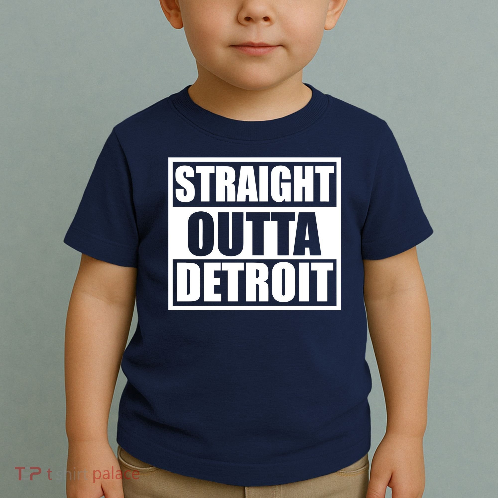 Striaght Outta Detroit Michigan Toddler T-Shirt