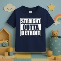 Striaght Outta Detroit Michigan Toddler T-Shirt thumb 3