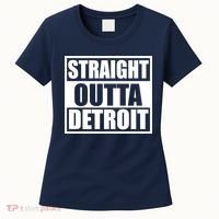 Striaght Outta Detroit Michigan Women's T-Shirt thumb 0