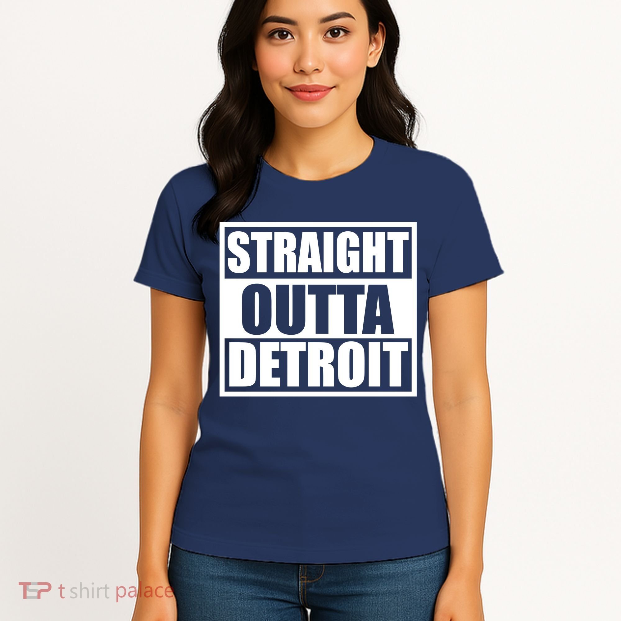 Striaght Outta Detroit Michigan Women's T-Shirt